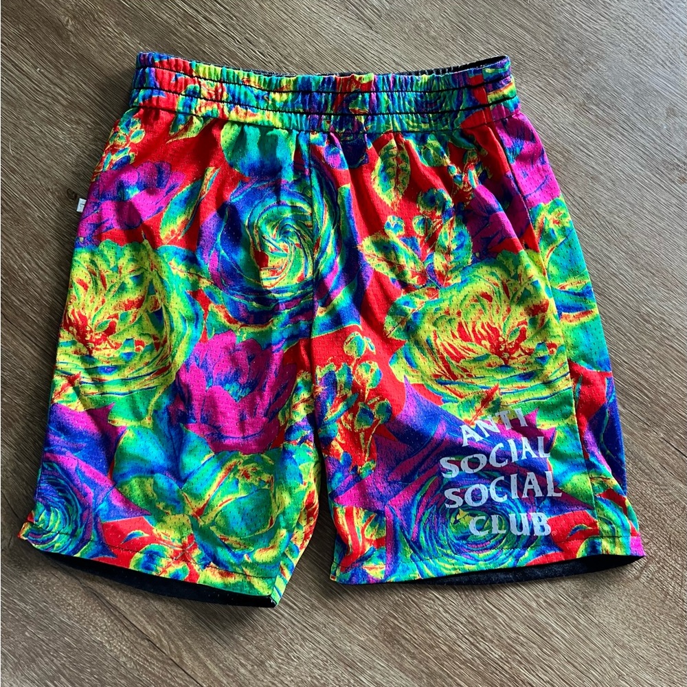 Anti Social Social Club Pedals On The Floor Reversible Mesh Shorts 'Multicolor'